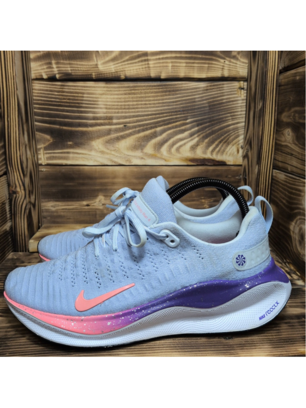 Nike Women's ReactX Infinity Run 4 FQ8777-085 Gray Running Shoes Size 9 Sneaker